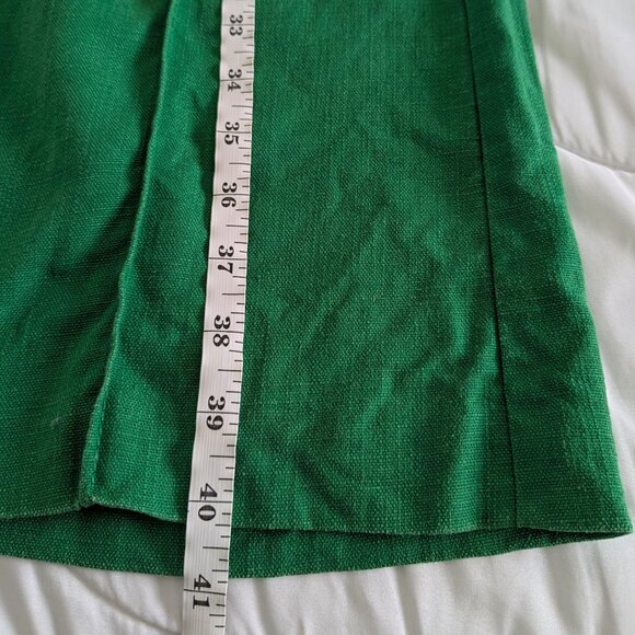 Elevenses Pants Women's Size 2 Green Anthropologie Brighton Linen-blend Pants - Picture 12 of 12
